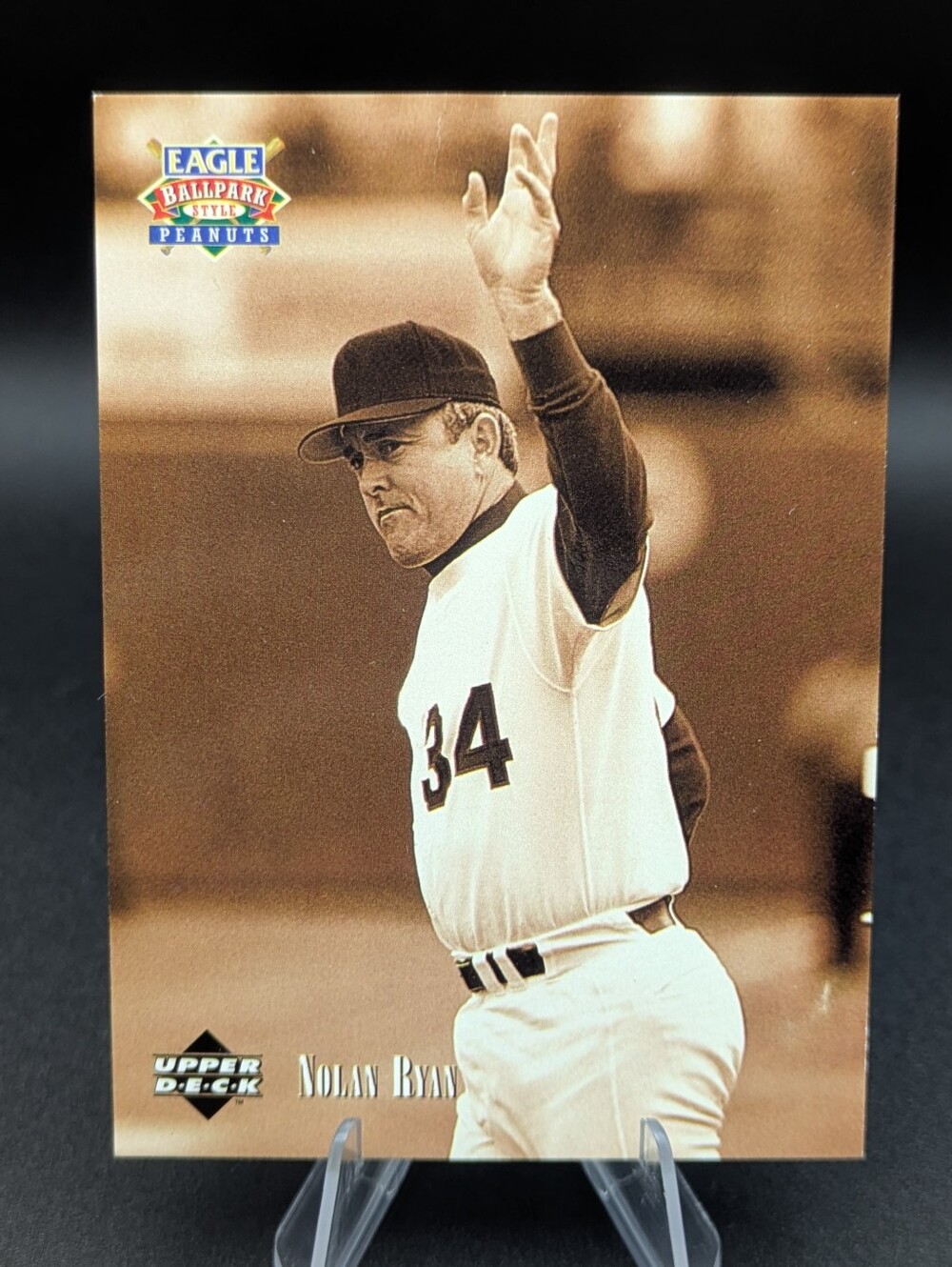 Nolan Ryan 1995 Upper Deck Eagle Peanuts Ballpark Legends Food Issue Hall o Fame